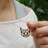 Origami Cat Necklace in Gold or Silver