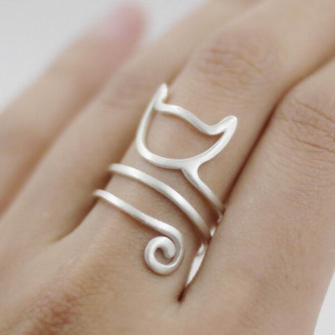 Curly Cat Ring