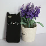 Soft Kitty Silicone Phone Case [Pink or Black!]