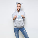 Take Me With You Cat-aroo Pouch Hoodie