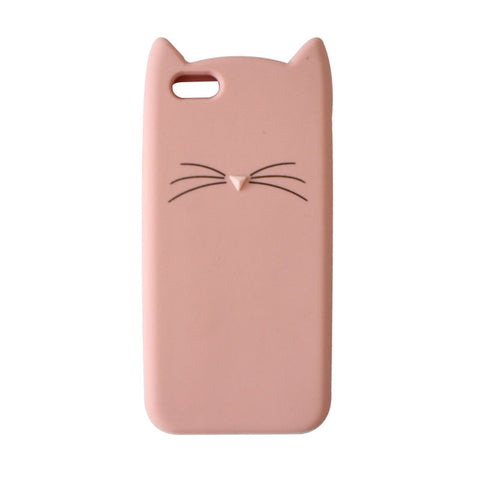 Soft Kitty Silicone Phone Case [Pink or Black!]